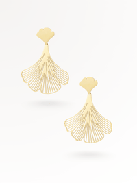 FAN | Edelstahl Ohrringe 14K vergoldet