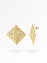 SQUARE | Ohrringe 14K vergoldet
