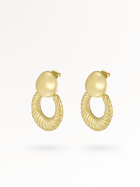 LOCKED LOVE | Edelstahl Ohrringe 14K vergoldet