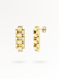 STRAP | Edelstahl-Ohrringe 14K vergoldet