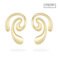 TWISTED-DROP | Ohrringe 14K vergoldet