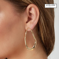 WAVE-O | Ohrringe 14K vergoldet