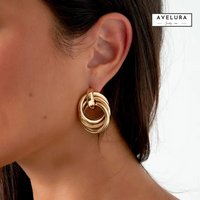 MULTI-O | Ohrringe 14K vergoldet