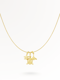 SCHILDY | Schildkröten Edelstahl-Halskette 14K vergoldet