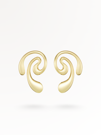 TWISTED-DROP | Ohrringe 14K vergoldet