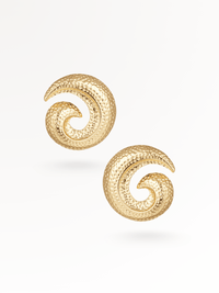 TWISTED-RAW | Ohrringe 14K vergoldet